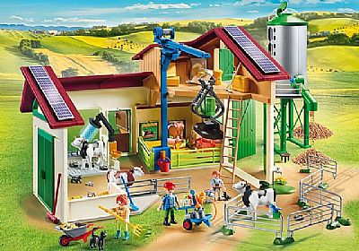 Playmobil Μεγάλη Φάρμα Με Ζώα Και Σιλό 70132