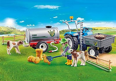 Playmobil Μεγάλο Τρακτέρ Με Βυτίο Νερού 70367