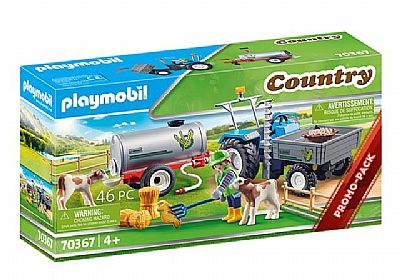 Playmobil Μεγάλο Τρακτέρ Με Βυτίο Νερού 70367