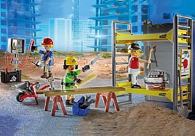 Playmobil Εργάτες Με Σκαλωσιά 70446