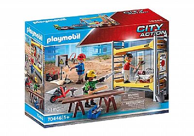 Playmobil Εργάτες Με Σκαλωσιά 70446