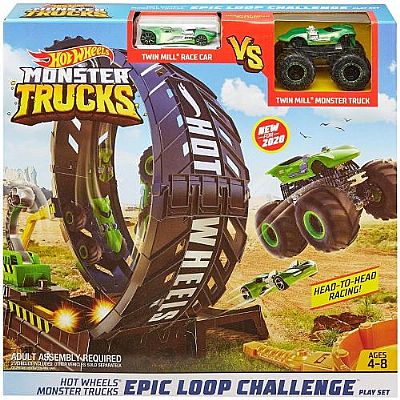 Hot Wheels Monster Trucks Epic Loop Challenge Σούπερ Λούπ Σετ Παιχνιδιού ΜΤGKY00