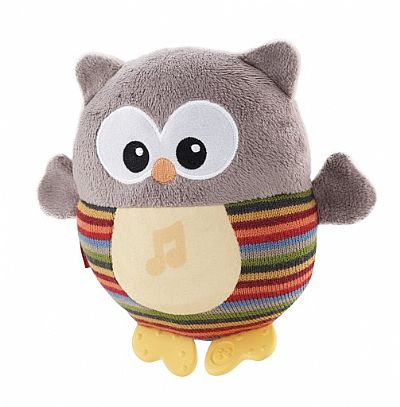 Fisher Price Μαλακή Κουκουβάγια Καφέ Cdn55