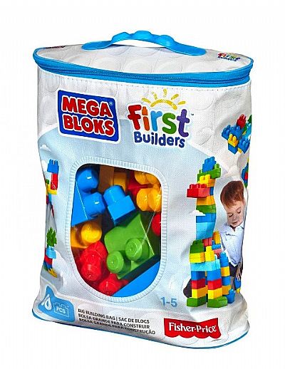 Mega Bloks Τουβλάκια - Τσάντα 60 Τεμάχια Dch55