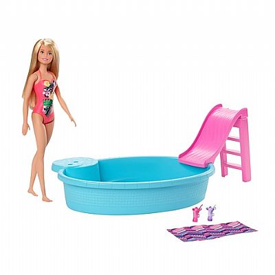 Mattel Barbie Pool Νέα Εξωτική Πισίνα Με Κούκλα Ghl91