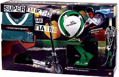 As Company Λαμπάδα Super Παίκτης & Πατίνι Πράσινο 1500-15521 