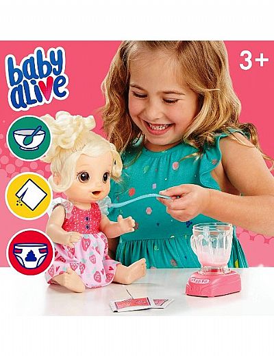 Hasbro Baby Alive Magical Mixer Κούκλα Μωράκι Με Αξεσουάρ E6943