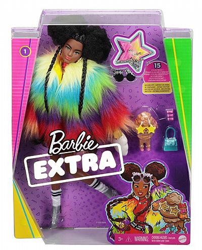 Mattel Barbie Extra Rainbow Coat Gvr04