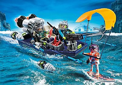 Playmobil Top Agents: Ταχύπλοο σκάφος της SHARK Team 70006