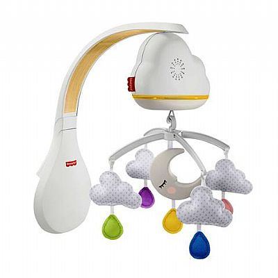Fisher-Price Calming Clouds Ονειρεμένα Συννεφάκια Περιστρεφόμενο Με Αισθητήρα Ανίχνευσης Κλάματος GRP99