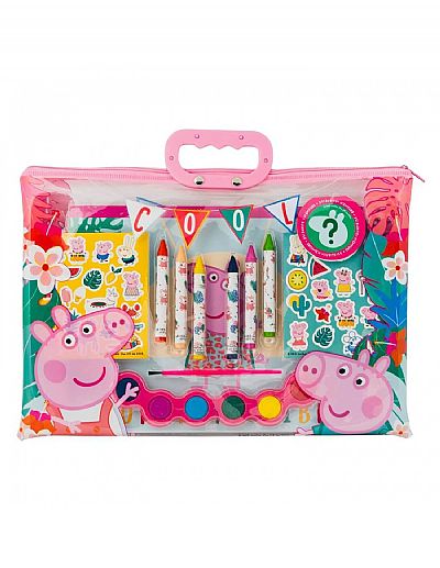 As Company Σετ Ζωγραφικής Διάφανη Τσάντα Peppa Pig 68002