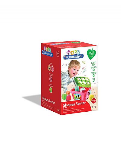 Clementoni Βρεφικό Παιχνίδι Κουβαδάκι Με Σχήματα Από Ανακυκλωμένα Υλικά 17106