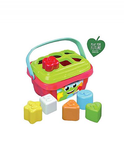 Clementoni Βρεφικό Παιχνίδι Κουβαδάκι Με Σχήματα Από Ανακυκλωμένα Υλικά 17106