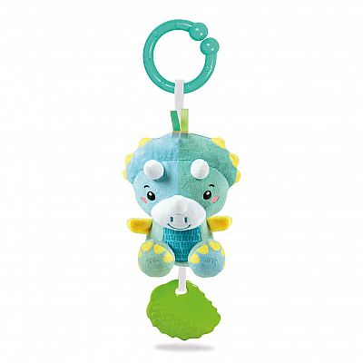 Clementoni Βρεφικό Παιχνίδι Κουδουνίστρα Δεινοσαυράκια 2 Σε 1  17353