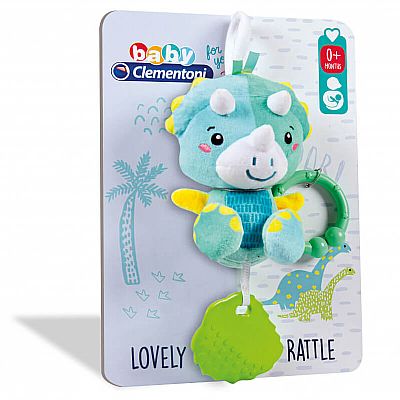 Clementoni Βρεφικό Παιχνίδι Κουδουνίστρα Δεινοσαυράκια 2 Σε 1  17353