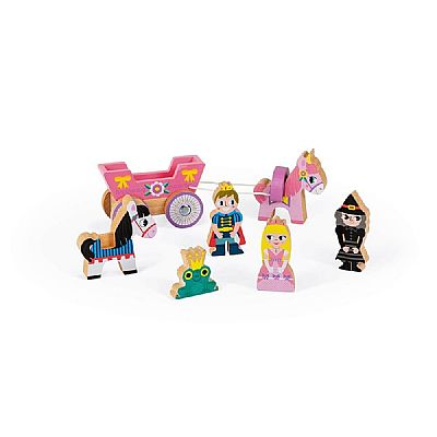 JANOD Ξύλινο Σετ - Πριγκίπισσα Με ʼμαξα J08586