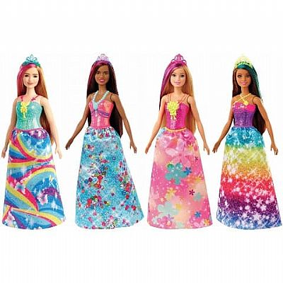 Mattel Barbie Dreamtopia Πριγκίπισσα Κούκλα Με Καστανά Μαλλιά Και Πράσινη Ανταύγεια GJK12