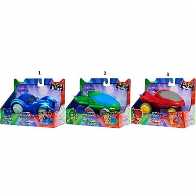Giochi Preziosi Pj Masks Πιτζαμοήρωες Όχημα Με Φιγούρα-3 Σχέδια Pjm30000