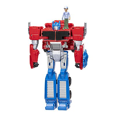 F7663 HASBRO TRANSFORMERS EARTHSPARK: SPIN CHANGER - OPTIMUS PRIME & ROBBY MALTO