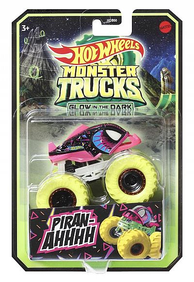 Mattel HCB50 HW MONSTER TRUCKS GLOW IN THE DARK