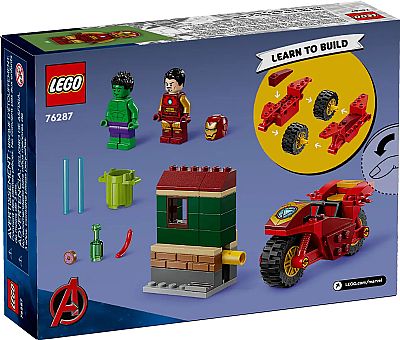 LEGO MARVEL: IRON MAN WITH BIKE AND THE HULK (76287)