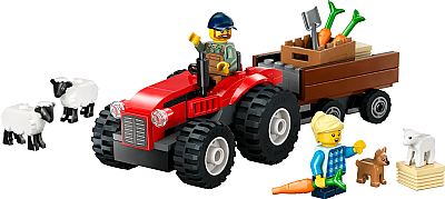LEGO CITY: RED FARM TRACTOR WITH TRAILER & SHEEP (60461)