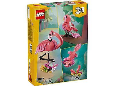 LEGO CREATOR: WILD ANIMALS: PINK FLAMINGO 3 IN 1 (31170)