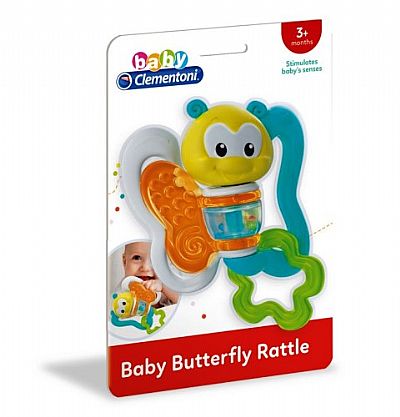 Clementoni Baby Κουδουνίστρα Πεταλουδίτσα 17159