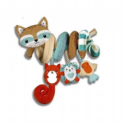 Clementoni Baby Μαλακό Σπιράλ Κρεμαστό Κούνιας Και Καροτσιού Happy Animals 1000-17320