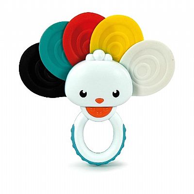 Clementoni Baby Κουδουνίστρα Οδοντοφυϊας Παγώνι 1000-17325