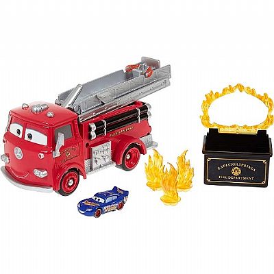 Mattel Disney Pixar Cars Stunt And Splash Πυροσβεστικό Ρεντ Κόκκινο Gph80