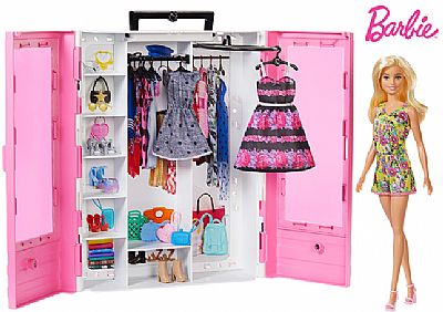 Mattel Barbie Fashionistas Η Ντουλάπα Της Barbie Με Κούκλα Gbk12