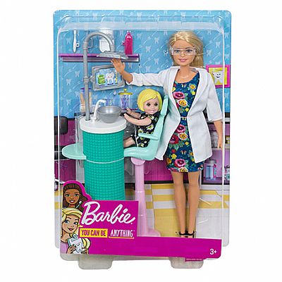 Mattel Barbie Οδοντίατρος Σετ Παιχνιδιού Fxp16