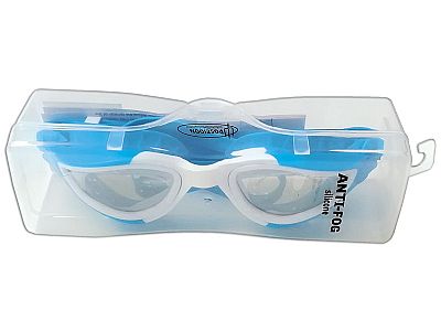 Poseidon Γυαλάκια Σιλικόνης Zeus 21205 Silver Mirror Σε Κασετίνα