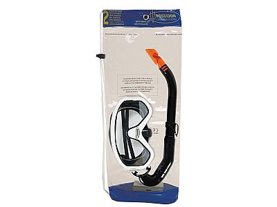 Poseidon Σετ Μάσκα & Αναπνευστήρας Polycarbonate Ενηλίκων σε Τσάντα Oceanis 32050Τ