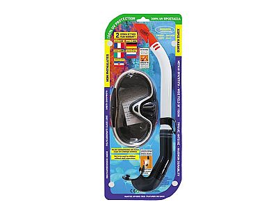 Poseidon Σετ Μάσκα & Αναπνευστήρας Polycarbonate Εφηβική-Ενηλίκων σε Blister Nafsika 33060